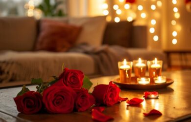Ambiance Romantique: Transformez Votre Soirée en Conte de Fées!, ambiance romantique, soirée intime, éclairage doux, musique sensuelle, décoration amoureuse