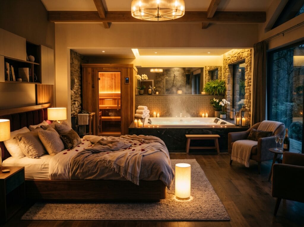 Massage en duo dans votre suite romantique : l'heure de bien-être préférée des couples chez Hors du Temps